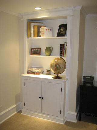 cabinet and shelves