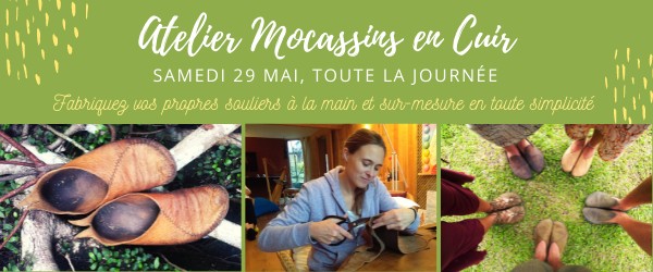 Atelier fabrication de mocassins en cuir