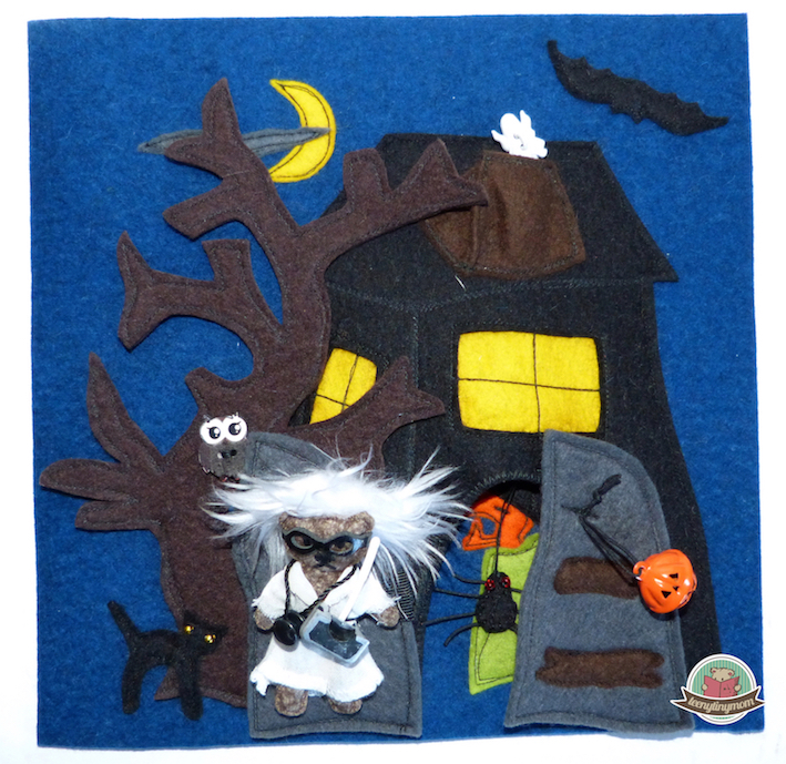 Quiet book, Halloween, Spielbuch, Filzbuch, Teddy Doc Brown