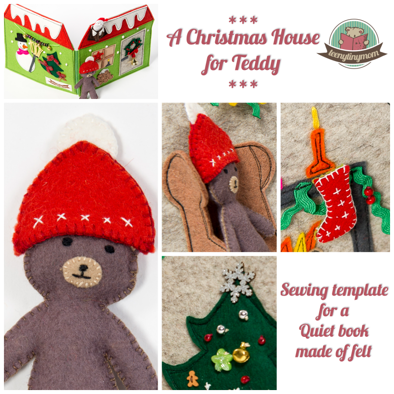 How to make a quiet book. christmas