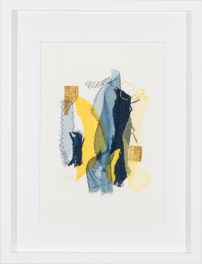 stoffArt, Stoffcollage, Seide, Organza