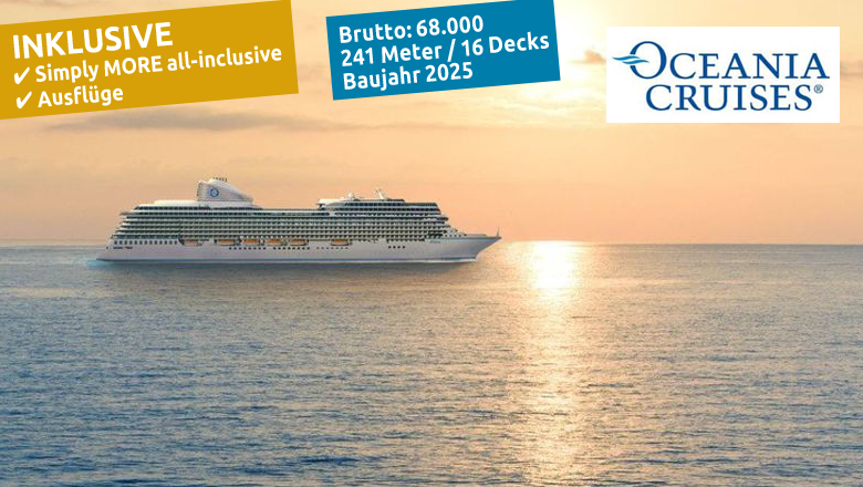 Oceania Luxus Kreuzfahrten ab 1189