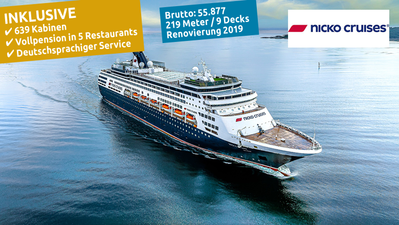 Nicko Cruises Kreuzfahrten ab 1169