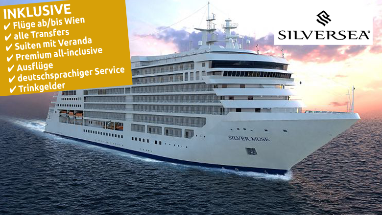 Silversea inkl. Flüge ab/bis Wien