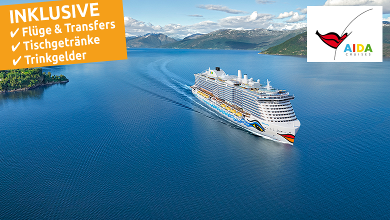 AIDA Kreuzfahrten inklusive Flüge