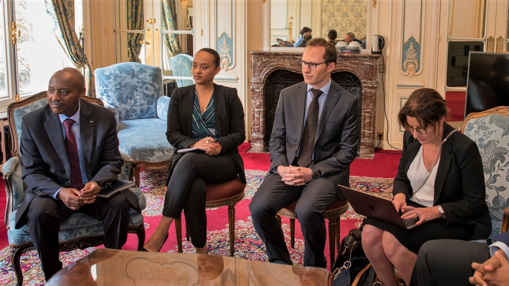 Réunion diplomatique avec l'Ambassadeur du Rwanda en France (Paris)
