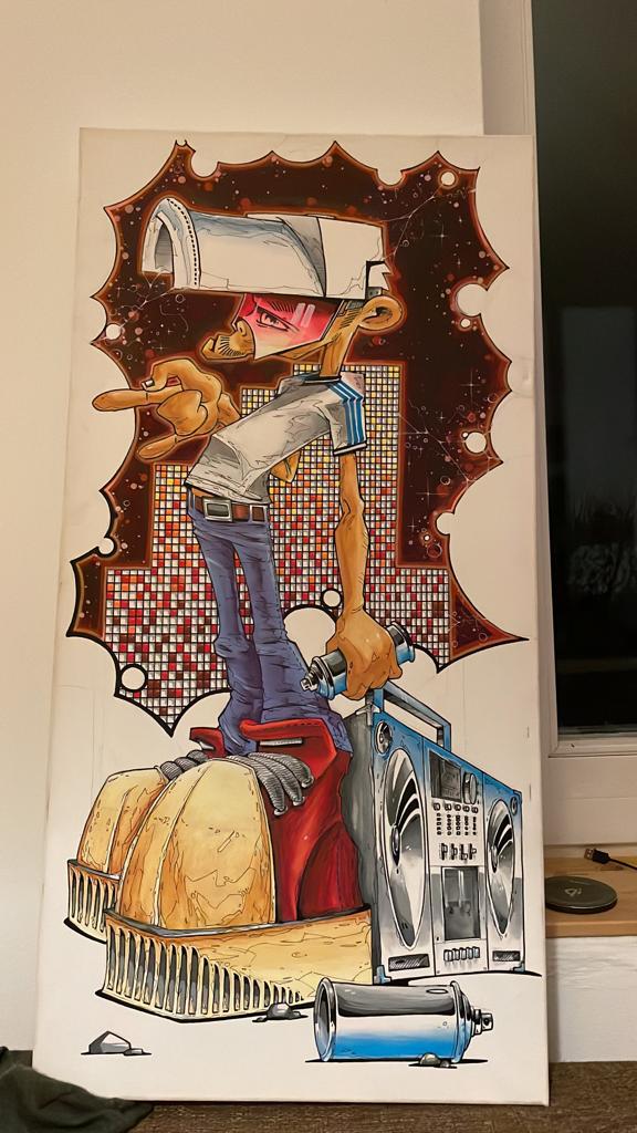 Iideenfindung Geschenk Gutschein für Graffiti Panda Japan style Bild