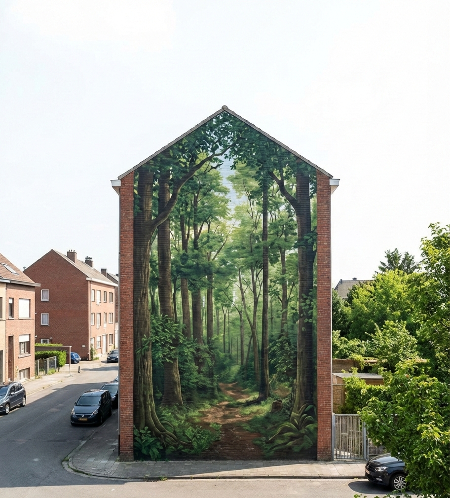 Wandbild-Design & V-m protect: Professioneller Schutz für Fassaden & Giebel | Appolloart 3d Illusion