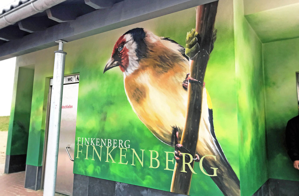 Fassadenbemalung aber wie Graffiti wandkunst Airbrush Dresen Berlin