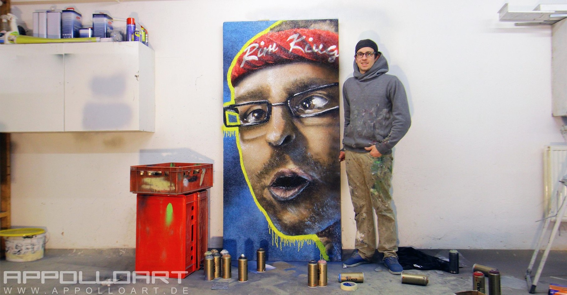 Leinwand für Raum - Graffiti Wandmalerei Fassadenmalerei 3d Bild