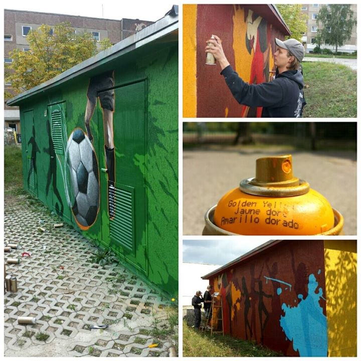 brandenburg an der Havel Stromhaus gestaktung mit graffiti kunst künstler