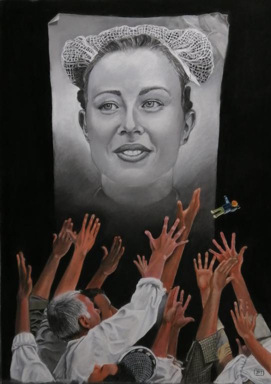Pastel sec 50x60