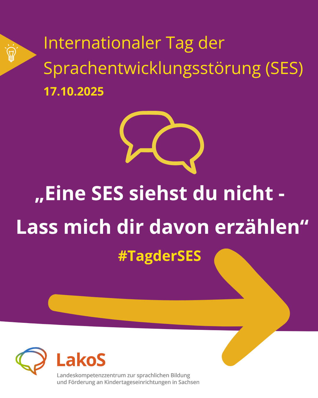 Tag der Sprachentwicklungsstörung (SES) am 17.10.2025