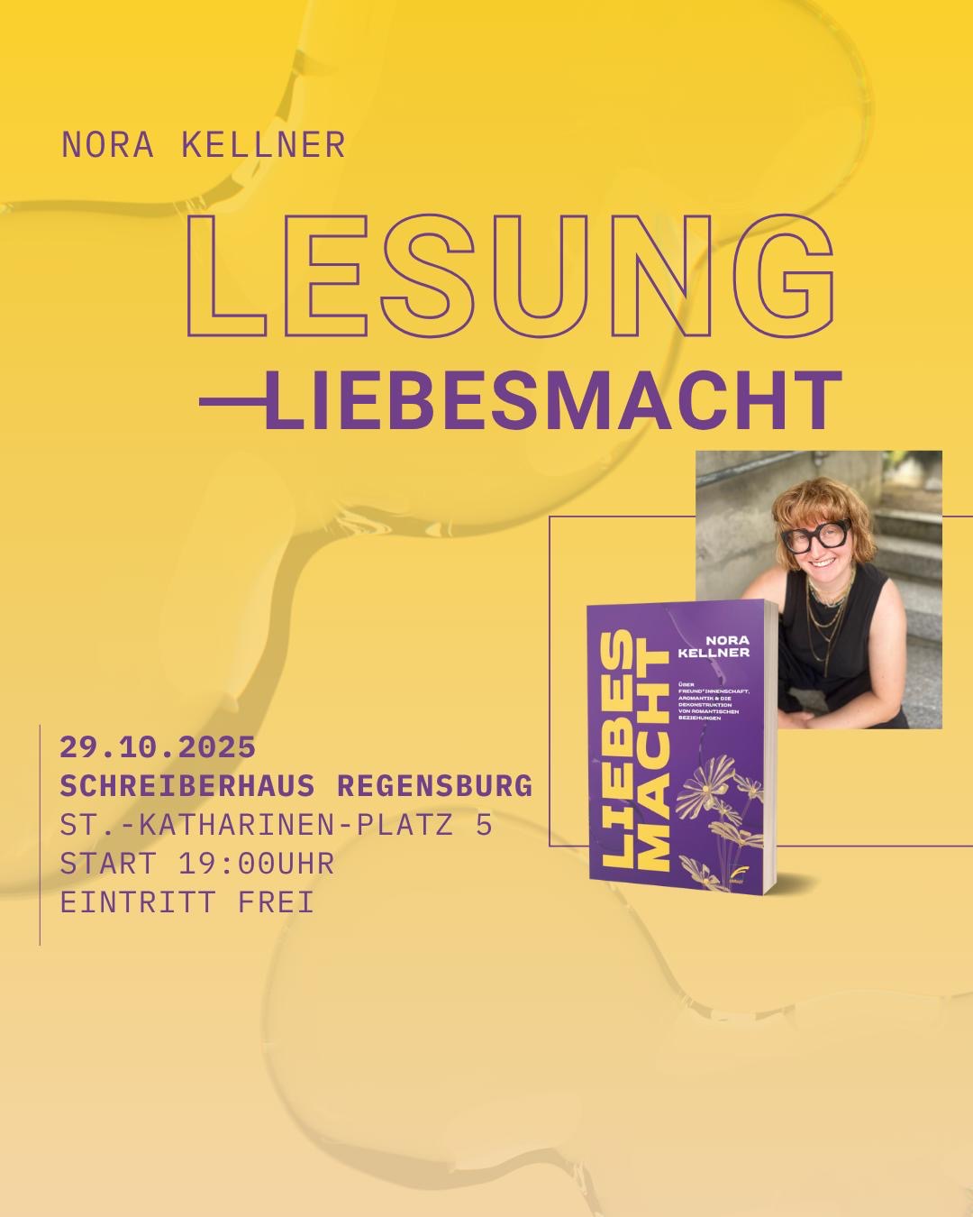 Lesung "LiebesMacht. Über Freund*innenschaft, Aromantik und die Dekonstruktion von romantischen Beziehungen"