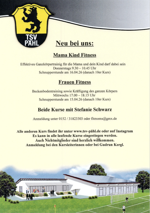 Neu bei uns: Mama Kind & Frauen Fitness