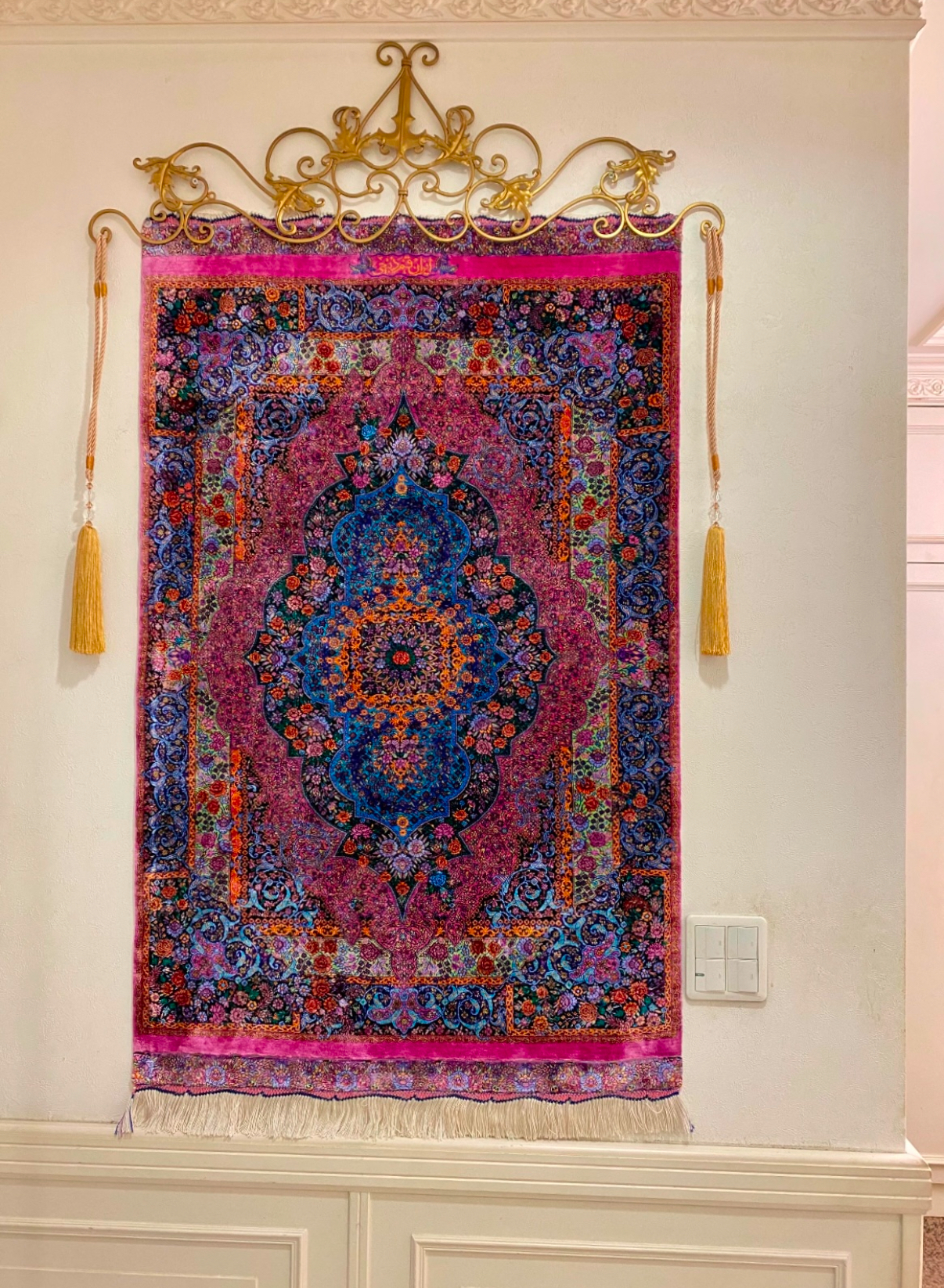 QUM SILKチャラク120x80 - ペルシャ絨毯 キリム ペルシャン QUM SILKチャラク120x80 - ペルシャ絨毯 キリム ペルシャン