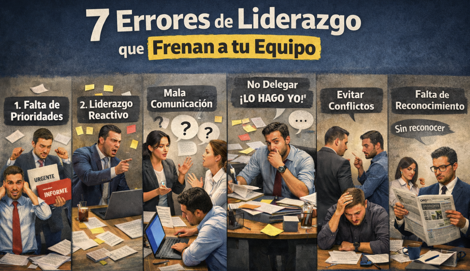 7 errores de liderazgo que están frenando a tu equipo (y cómo corregirlos en 2026)