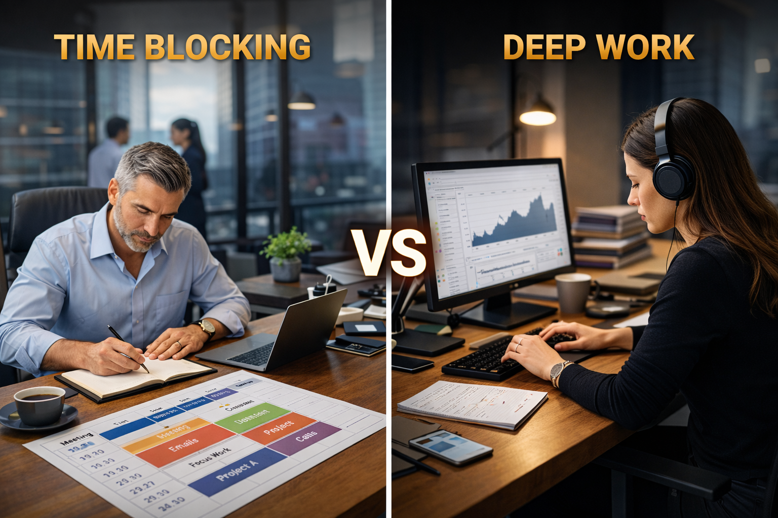 Time Blocking vs Deep Work: ¿qué técnica de productividad funciona mejor para líderes y equipos en 2026?