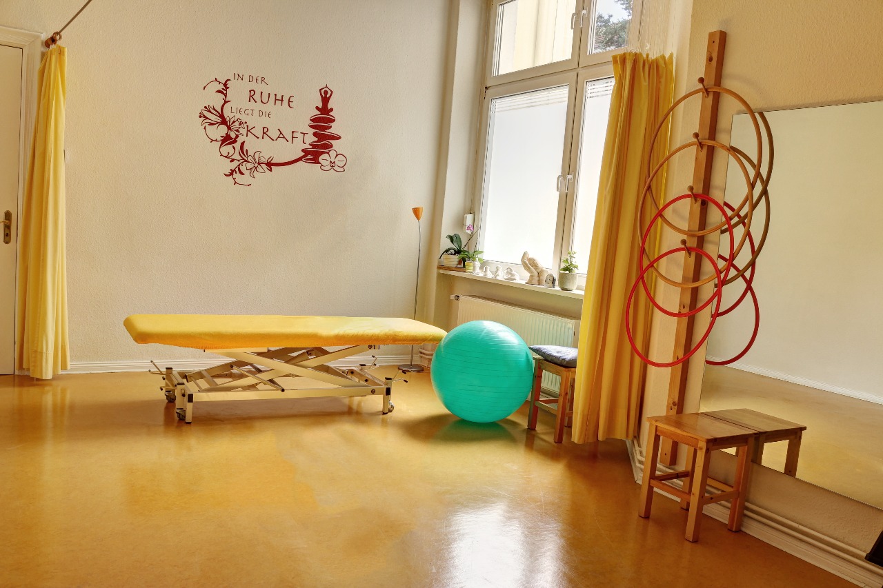 Gymnastikraum unserer Praxis für Physiotherapie in Berlin Tegel