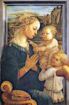 フイリッポ･リッピ｢聖母子と二人の天使｣