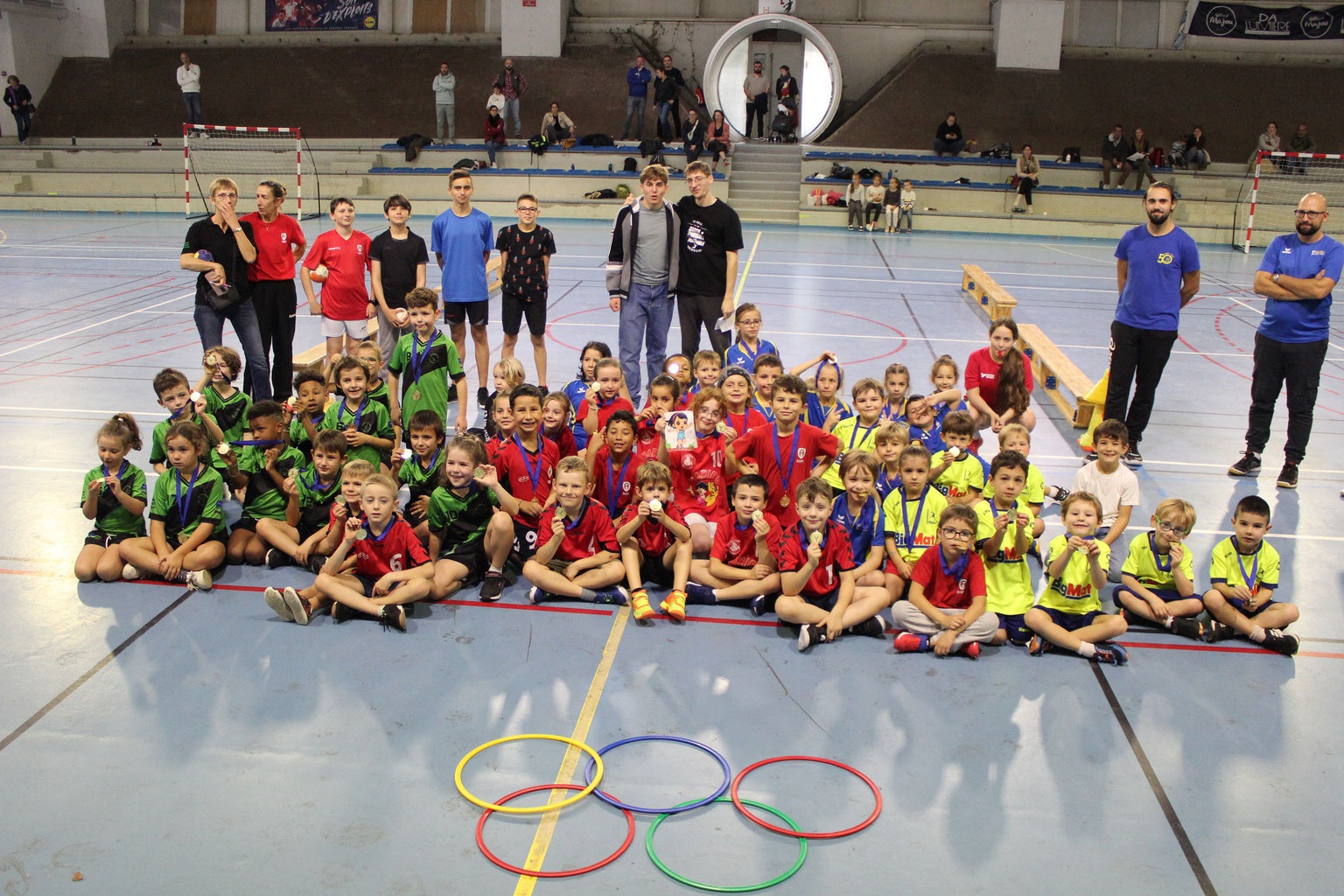 Dimanche 13 octobre, premier plateau Ecole de handball avec Foulayronnes, Brax, Nérac et Agen