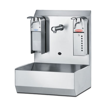 Handwasbak sensor spatscherm