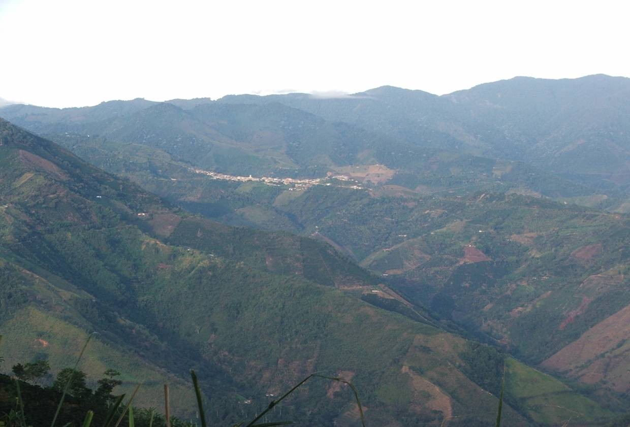 Municipio del Aguila, departamento del Valle del Cauca. vista hacia el occidente.