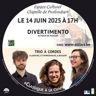 Lieu: Espace Culturel Chapelle de Profondsart; Rue de Grandsart, 13 à 1300 - Limal 