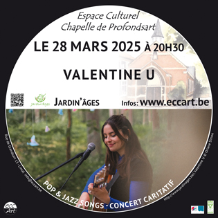 Lieu: Espace Culturel Chapelle de Profondsart; Rue de Grandsart, 13 à 1300 - Limal 
