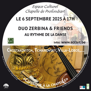 Lieu: Espace Culturel Chapelle de Profondsart; Rue de Grandsart, 13 à 1300 - Limal 