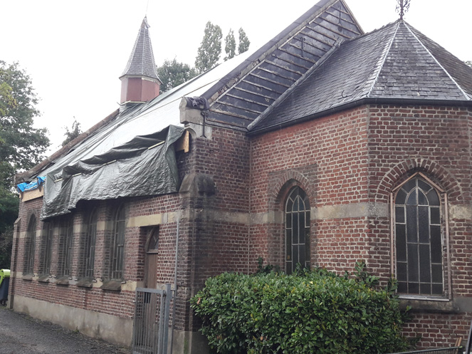 15/07/2020 La chapelle de Profondsart bâchée