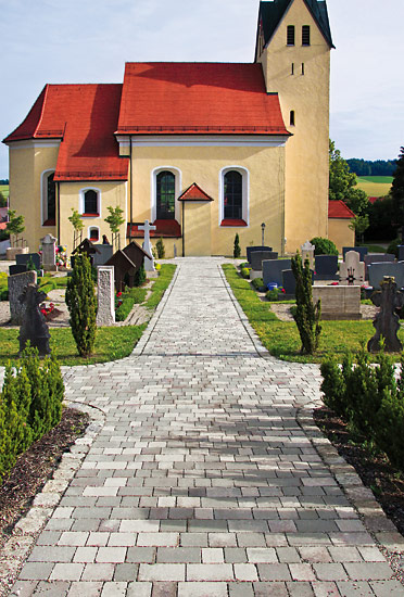 Klostergasse grau-marmoriert, Reihenverband