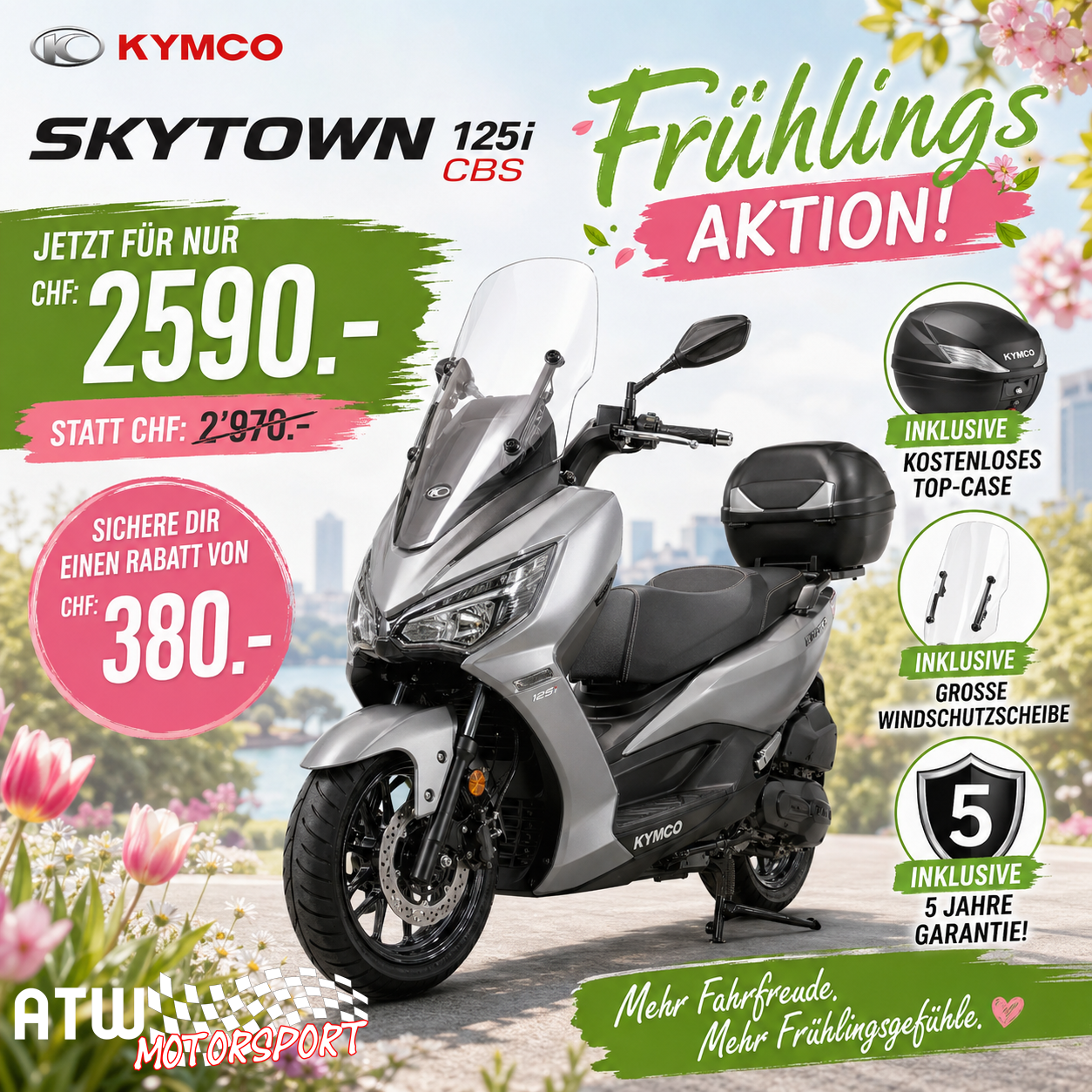 Kymco Skytown 125i - Frühlingsaktion