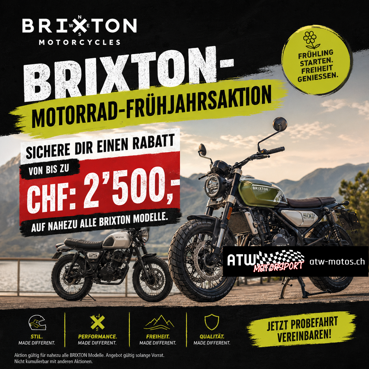 Brixton Frühjahrsaktion