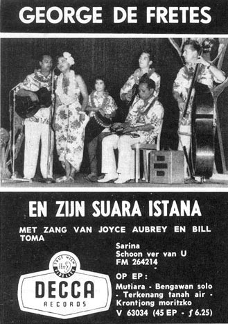 Advertentie in de Tuney Tunes van december 1958 (1e plaatopnamen)