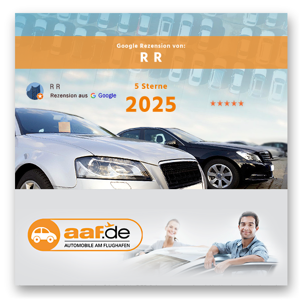 2025 - Kundenmeinung von R R fuer AAF.DE GMBH | AUTOMOBILE AM FLUGHAFEN, Hamburg Norderstedt | Gebraucht-Auto kaufen im Raum Hamburg