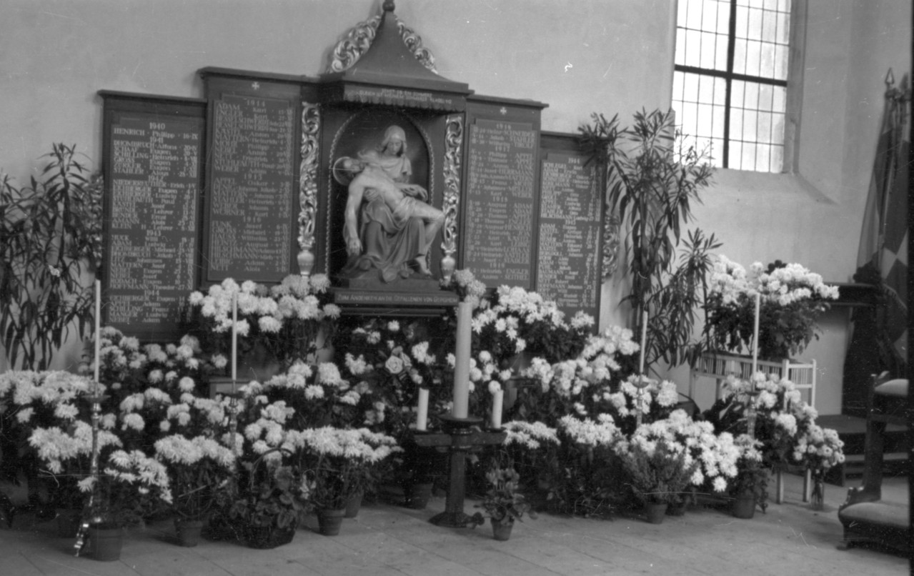 Gedenkstätte in der Kirche