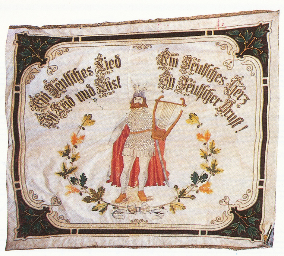 Die alte Fahne des MGV aus dem Jahr 1904