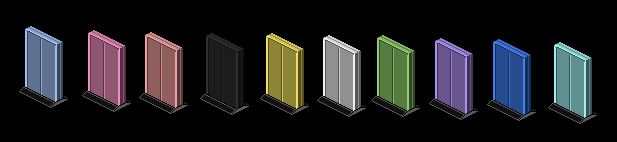 Les SAS/Monolythe de toutes les couleurs sont des extras.