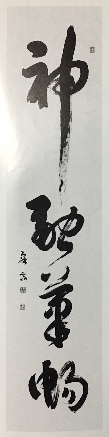 H29年12月 ：全書芸展出品作品 「神融筆暢」240×60