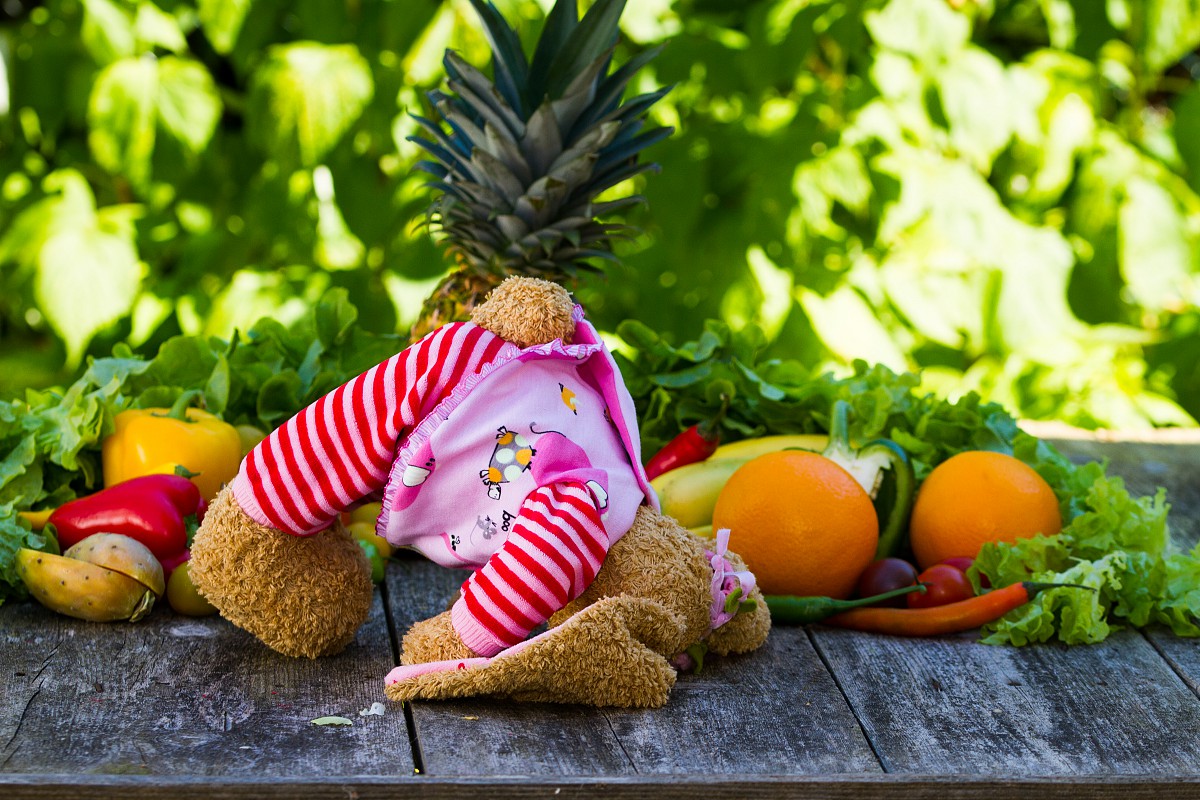 Vegane Mini-Puppe für Babys