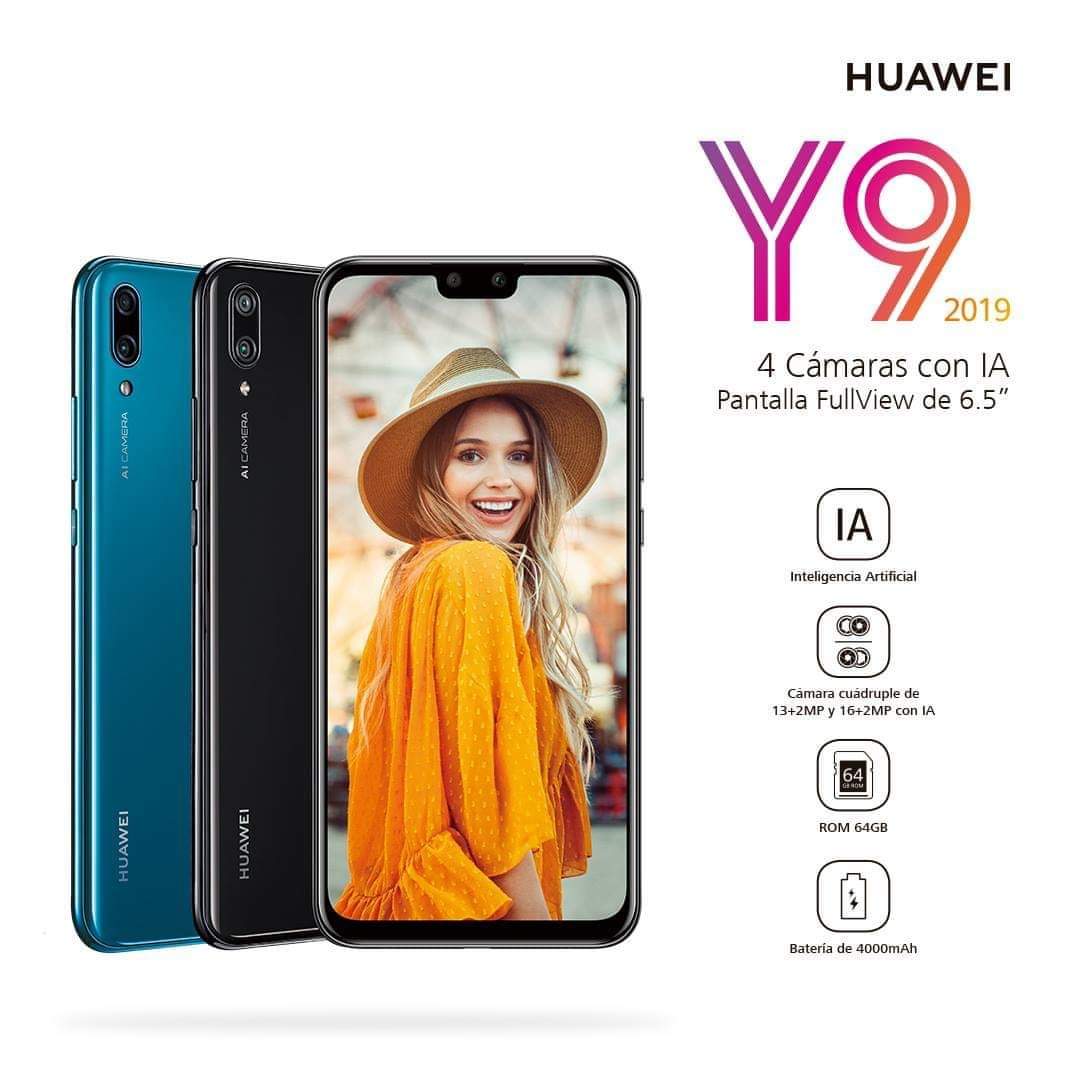 click👆 HUAWEI Y9 $480 al mes con Todo incluido! 