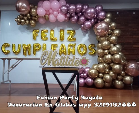 Decoracion en Globos Inflados con helio en Bogota a Domicilio