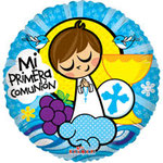 Decoracion en globos para Primera Comunion