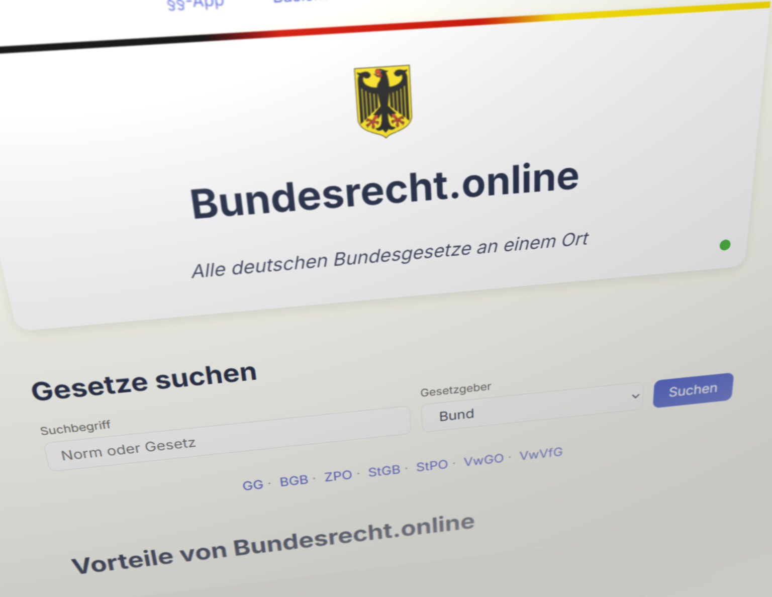 Ein neuer Anbieter für alle deutschen Gesetze