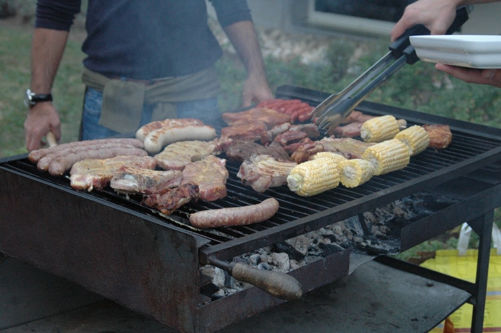 Grillplausch der Mieter im Schlösslifeld