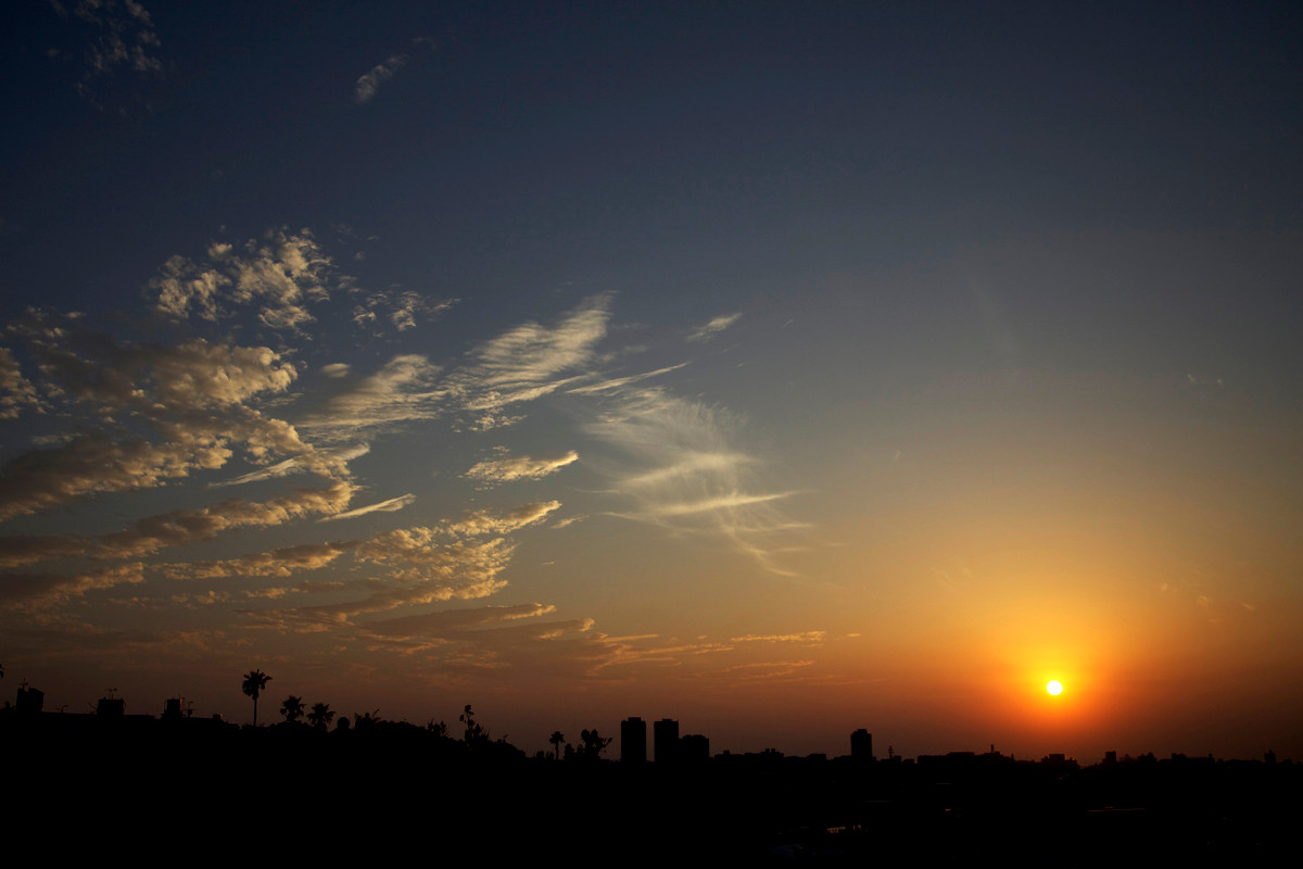 沖縄写真　夕陽