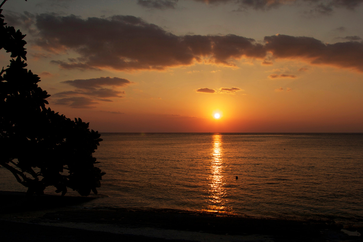 沖縄写真　夕陽