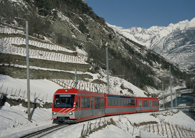 Foto: Brig Visp Zermatt Bahn BVZ, heute MGB