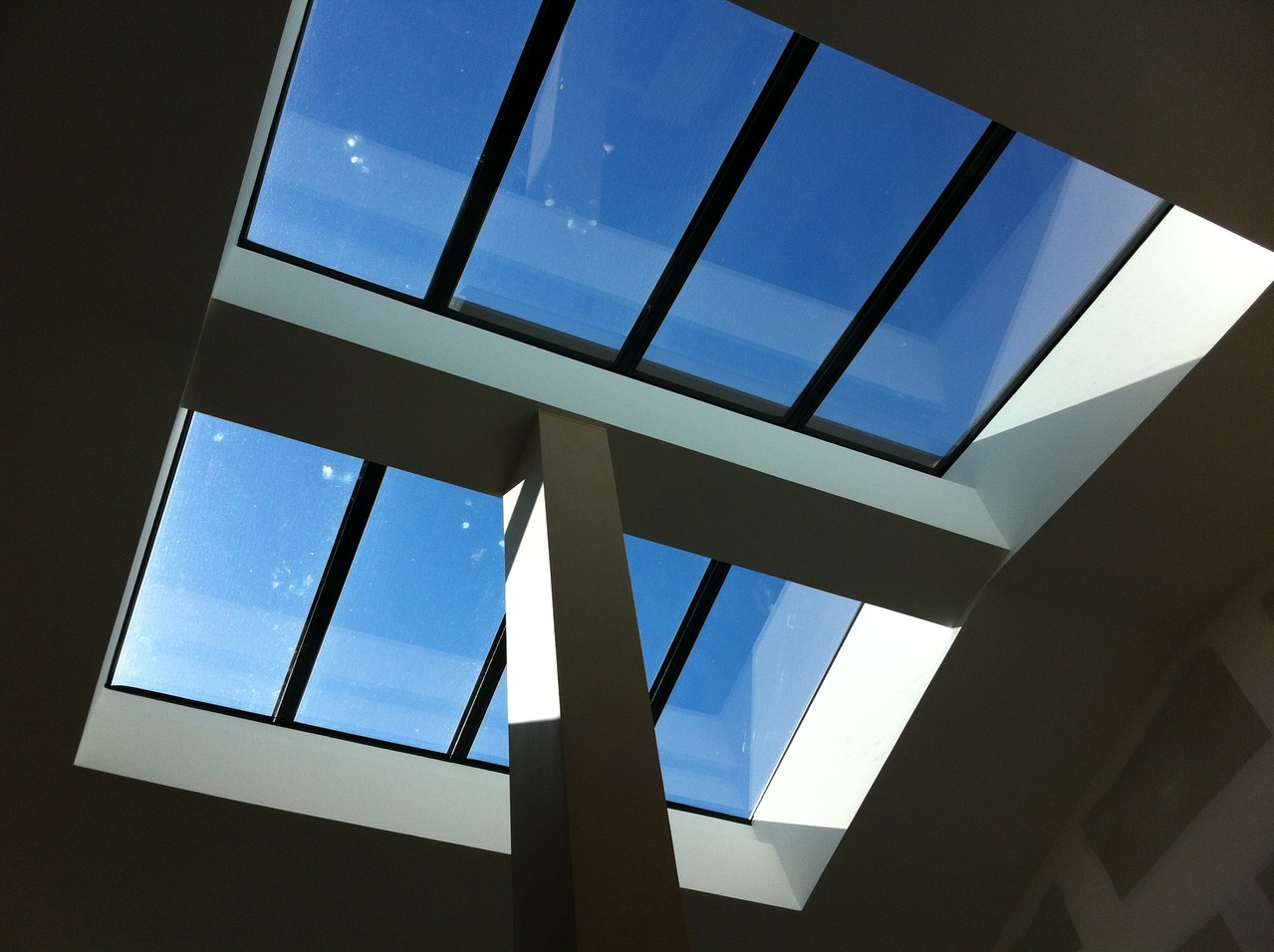 rénovation d'une verrière acier : agrandissement + vitrage SUN COOL LITE